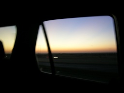 Blurry shot of Texas sunset 