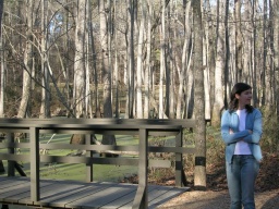 Allison in the swamp 