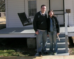 Jack and Allison at Elvis birthplace house 