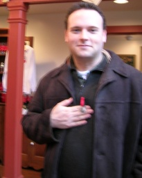 Blurry Jack shows off Maker's Mark medallion 