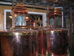 Primary (right) and Secondary (left) Distillation storage tanks 