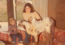 Dodie and Jack with calf