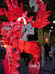 Back of the Lego sculpture 
